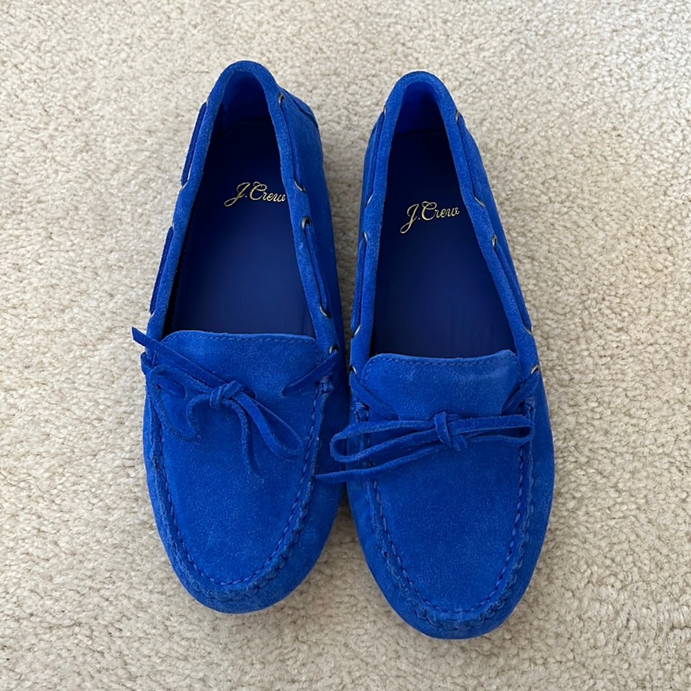 J. Crew size 6.5 suede driving moccasins